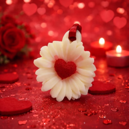 Odorizant ceară soia daisy heart handmade lămâie lavandă Lotis Ritual